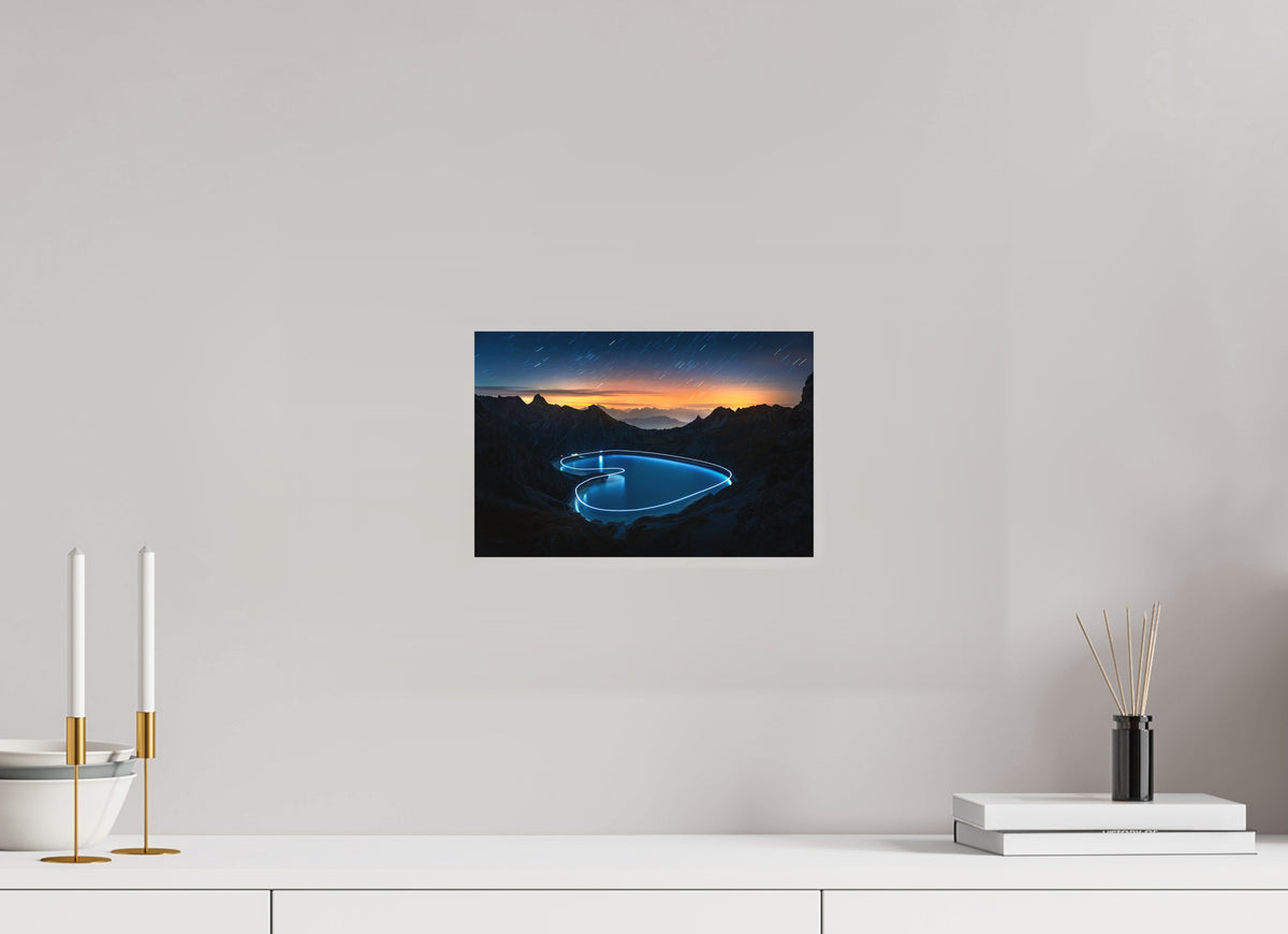 Lünersee Heart, Vorarlberg, 30 x 20 cm, paper print