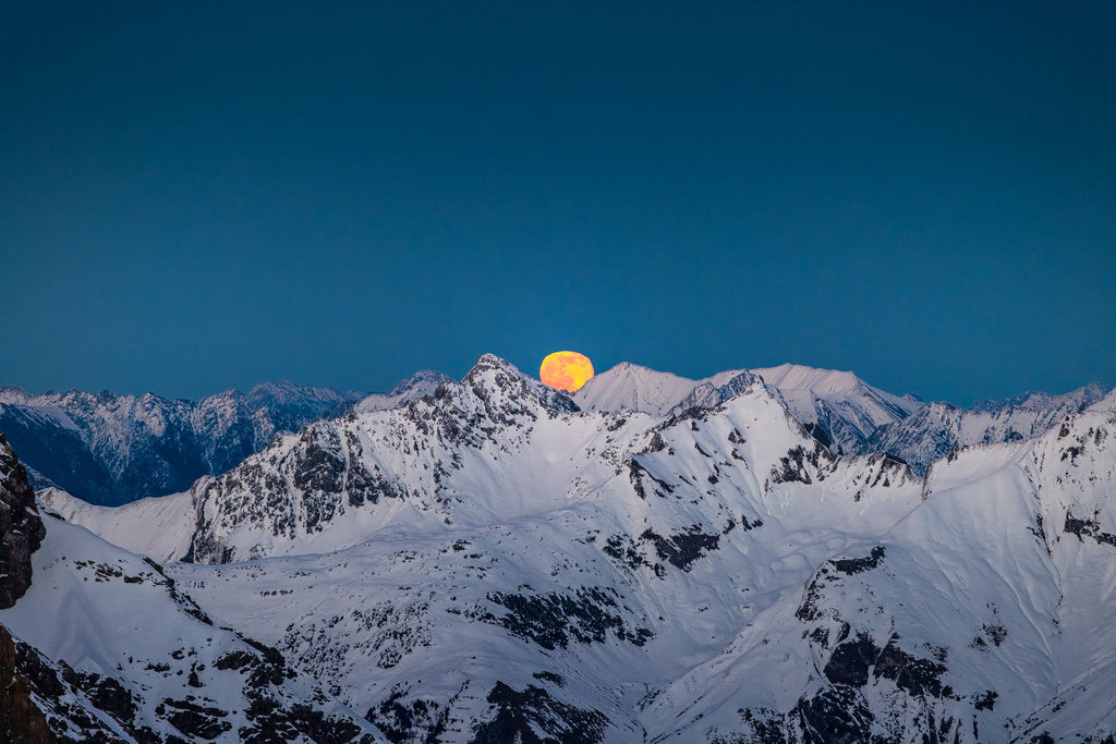 Photo Moonrise at Trittkopf, Arlberg