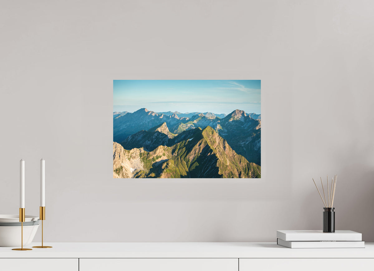 Mohnenfluh Morning Light, Lech Austria, 45 x 30 cm, paper print