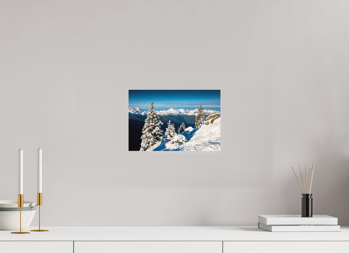 Muttjoechle Snowy Alps Sunrise, Vorarlberg, 30 x 20 cm, paper print