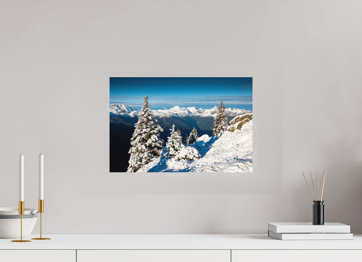 Muttjoechle Snowy Alps Sunrise, Vorarlberg, 45 x 30 cm, paper print