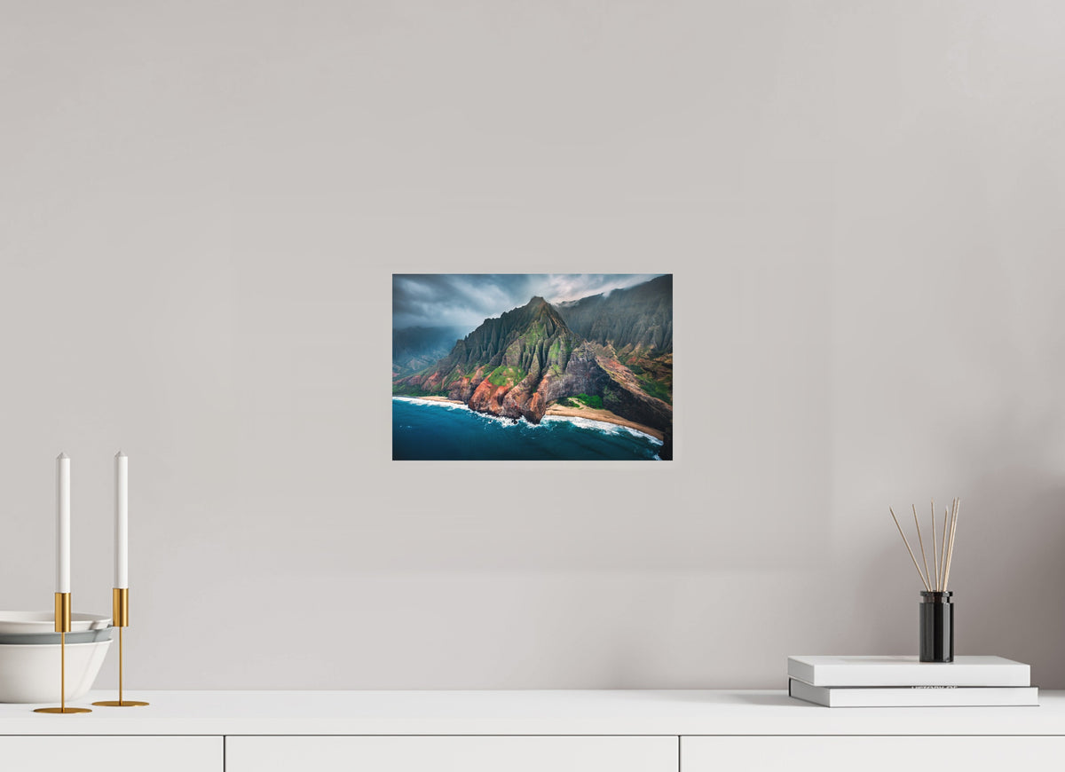 Napali Coast Cliffs, Kauai Hawaii, 30 x 20 cm, paper print