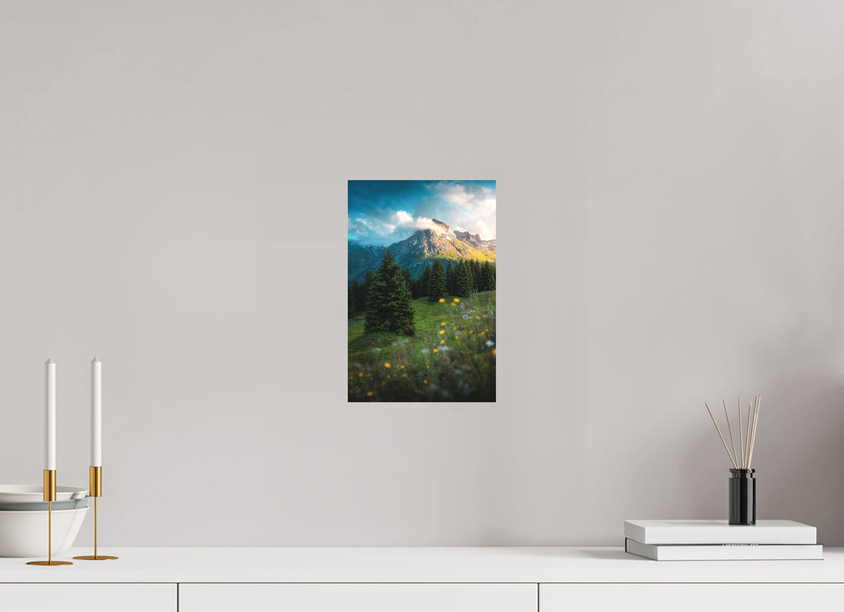 Omeshorn View, Lech Austria, 20 x 30 cm, paper print