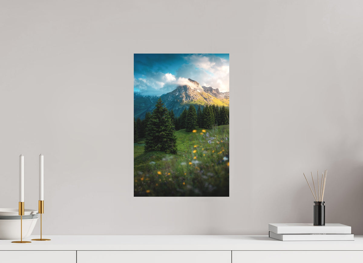 Omeshorn View, Lech Austria, 30 x 45 cm, paper print