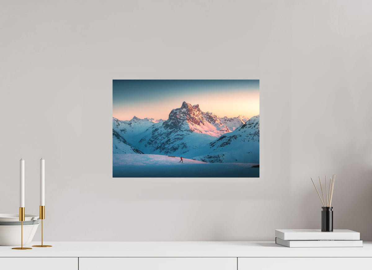 Pateriol Alpenglow, Austria Alps, 45 x 30 cm, paper print