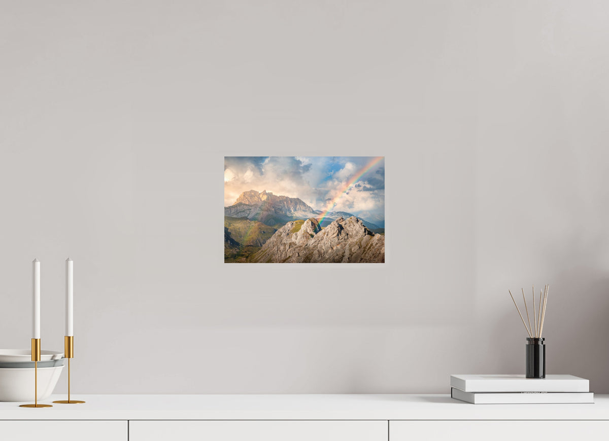 Rainbow over Rote Wand, Arlberg Alps, 30 x 20 cm, paper print