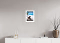 Beach Dog at Rarotonga, Cook Islands, 20 x 30 cm, framed Weiß