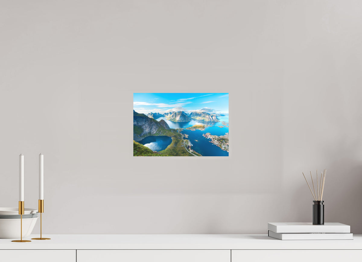 Reinebringen View, Lofoten Norway, 30 x 20 cm, paper print