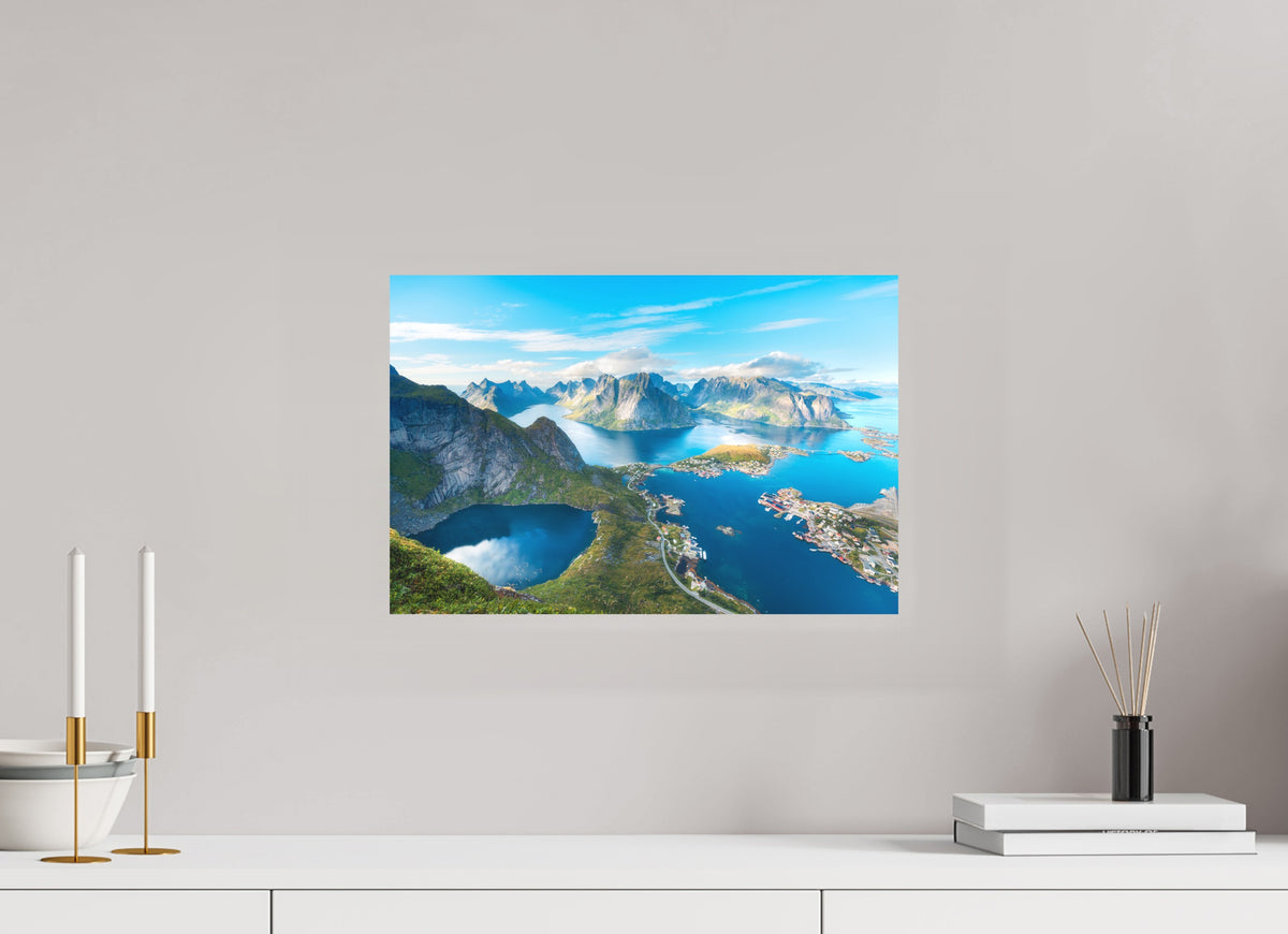 Reinebringen View, Lofoten Norway, 45 x 30 cm, paper print