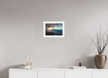 Rhine Valley Winter Sunset, Vorarlberg, 30 x 20 cm, framed Weiß