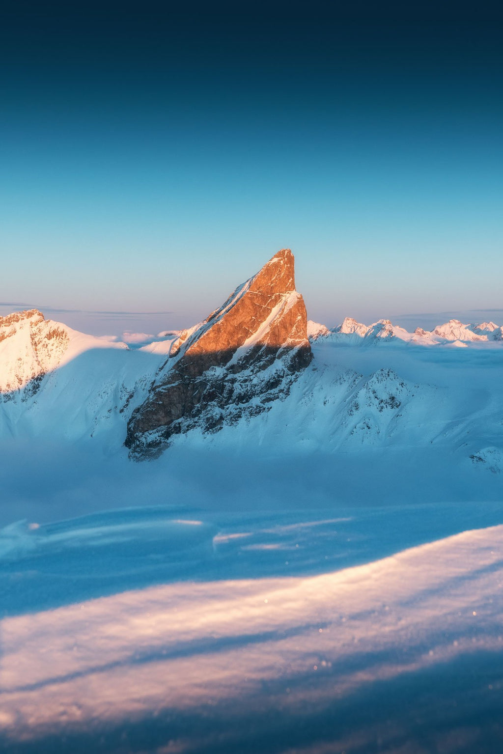 Photo Roggspitze Sunset Light, Arlberg
