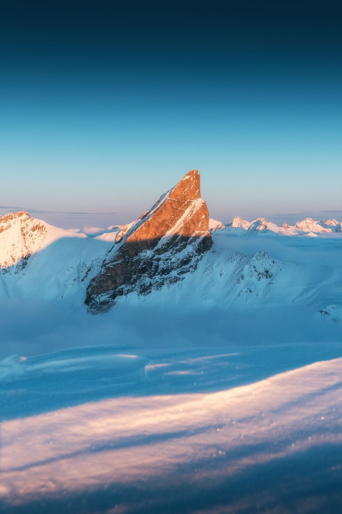 Photo Roggspitze Sunset Light, Arlberg