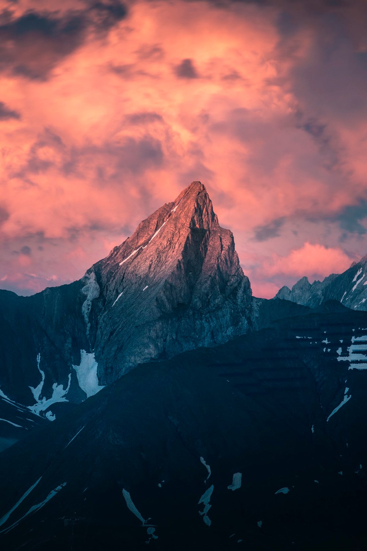 Photo Roggspitze Sunset, Vorarlberg Austria