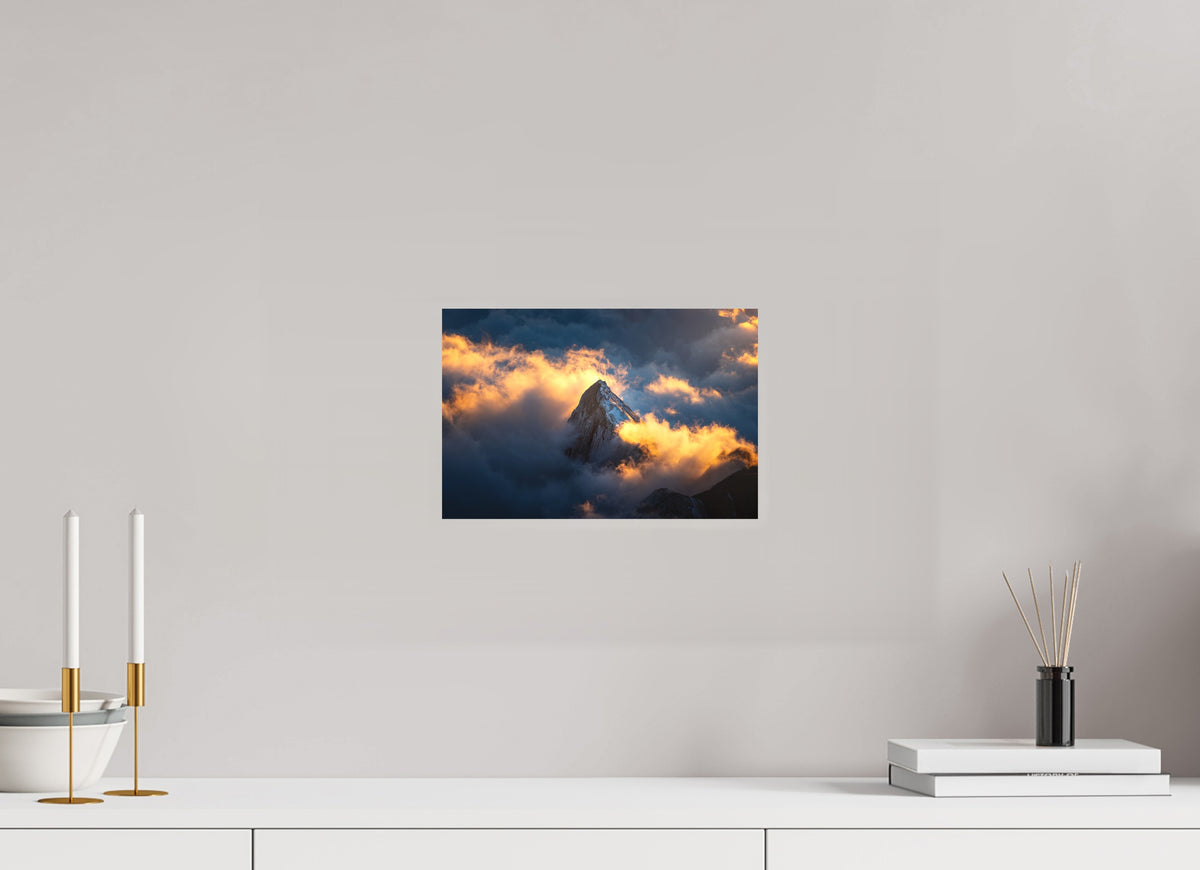 Säntis Cloud Glow at Sunset, Switzerland, 30 x 20 cm, paper print