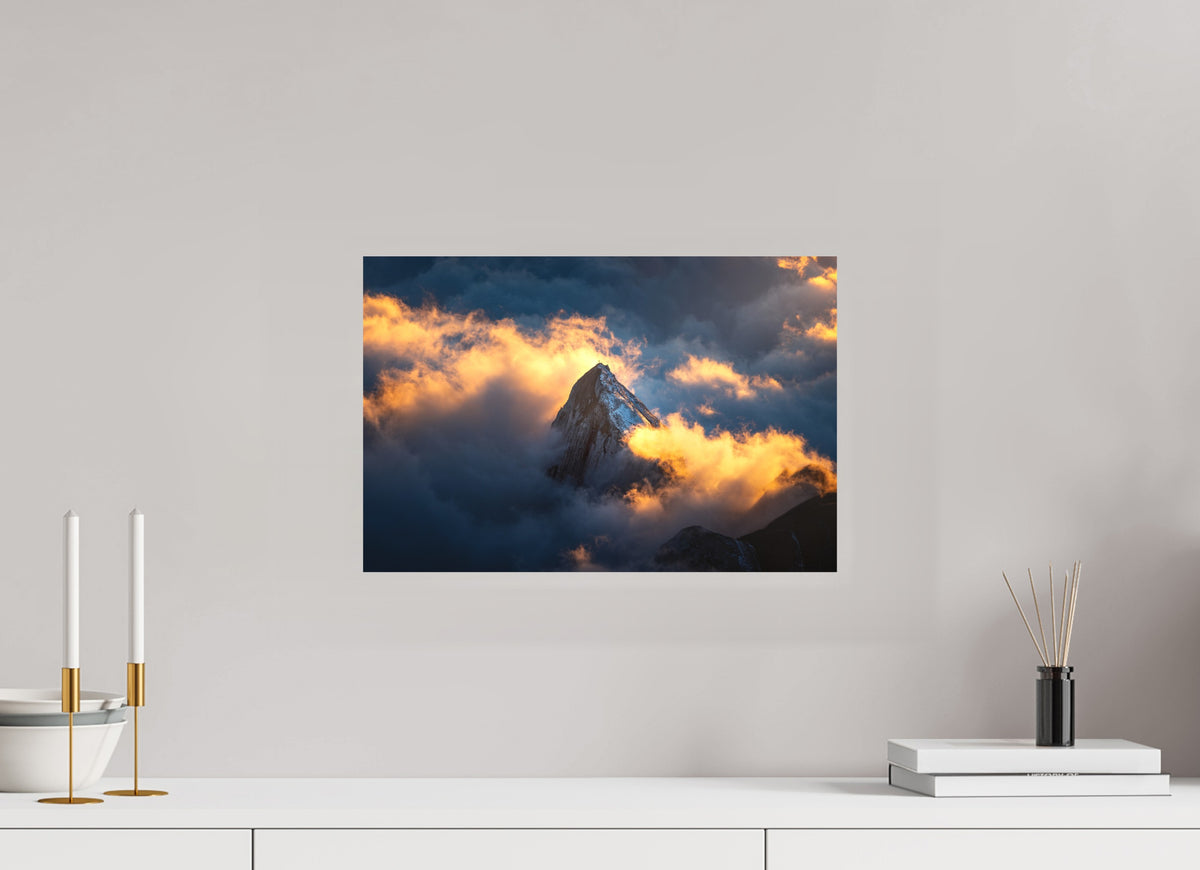 Säntis Cloud Glow at Sunset, Switzerland, 45 x 30 cm, paper print