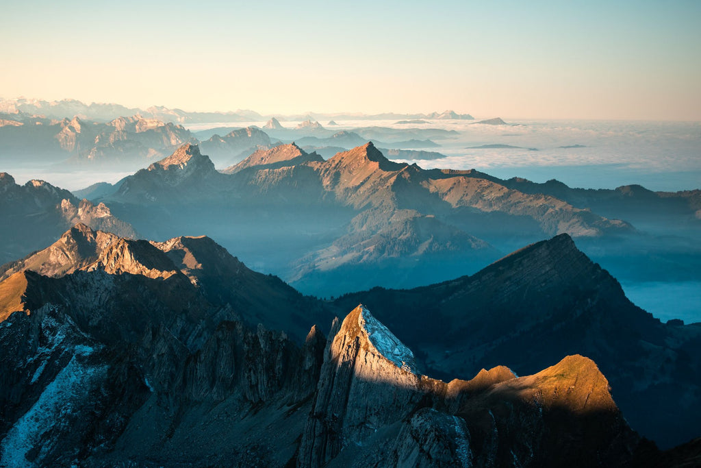 Photo Säntis Morning Ridge Light, Switzerland
