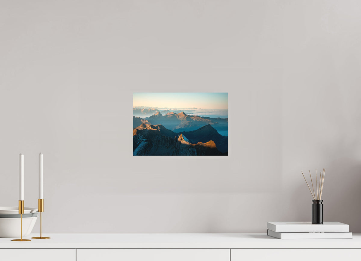 Säntis Morning Ridge Light, Switzerland, 30 x 20 cm, paper print