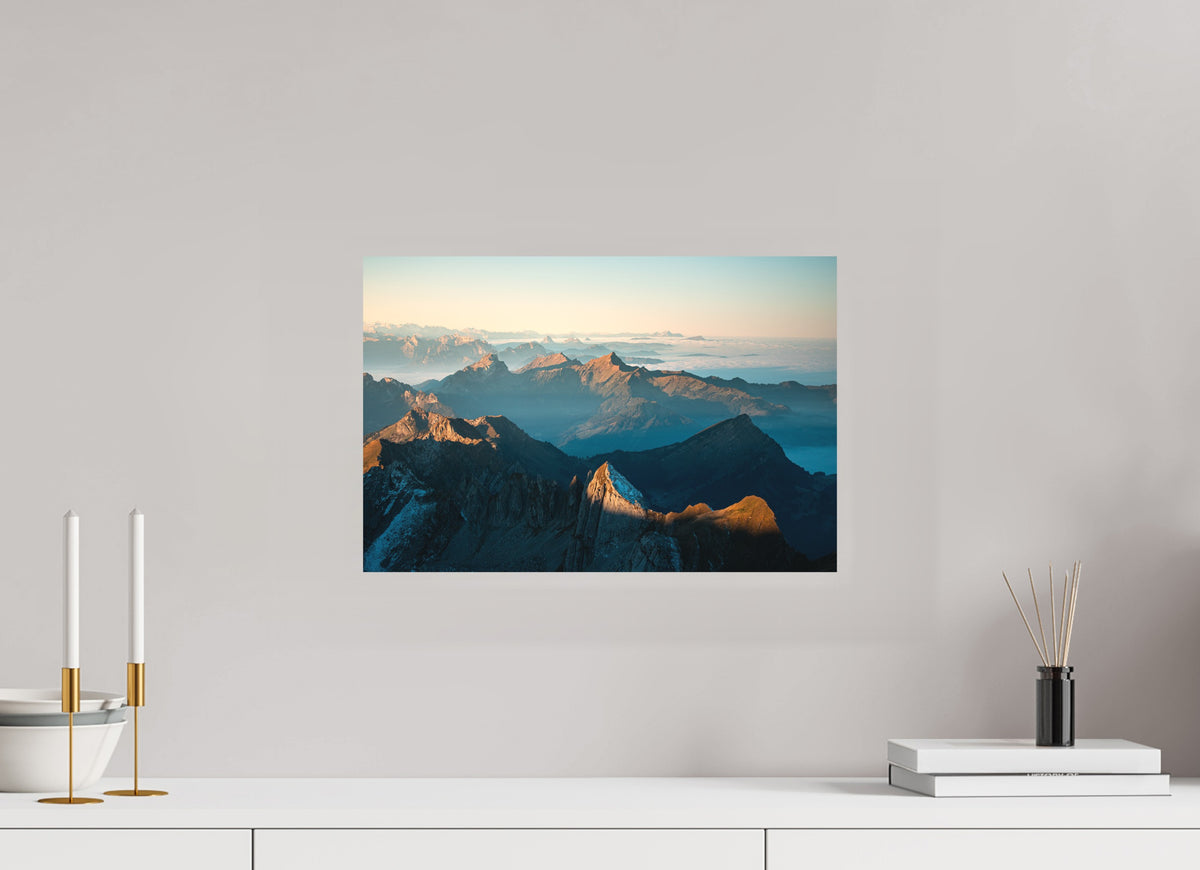 Säntis Morning Ridge Light, Switzerland, 45 x 30 cm, paper print