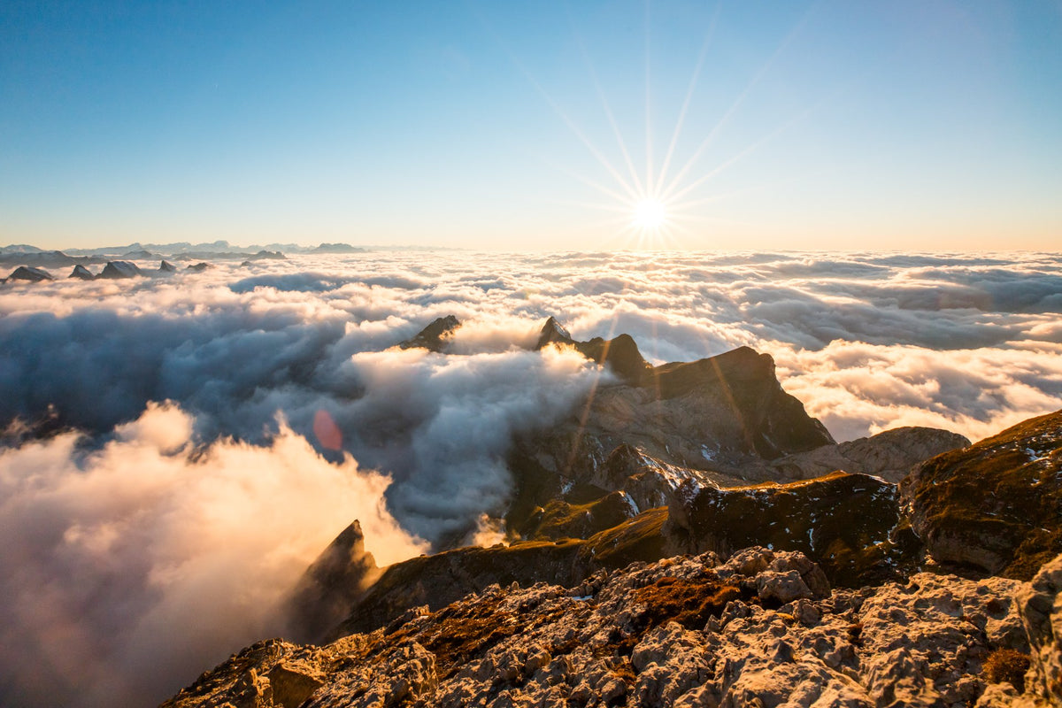 Photo Säntis Sunset Clouds, Switzerland