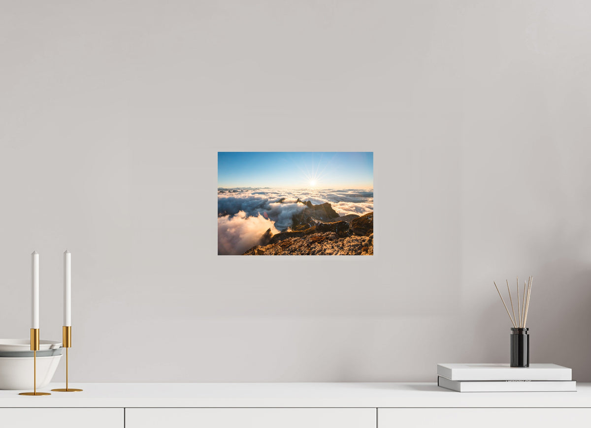 Säntis Sunset Clouds, Switzerland, 30 x 20 cm, paper print