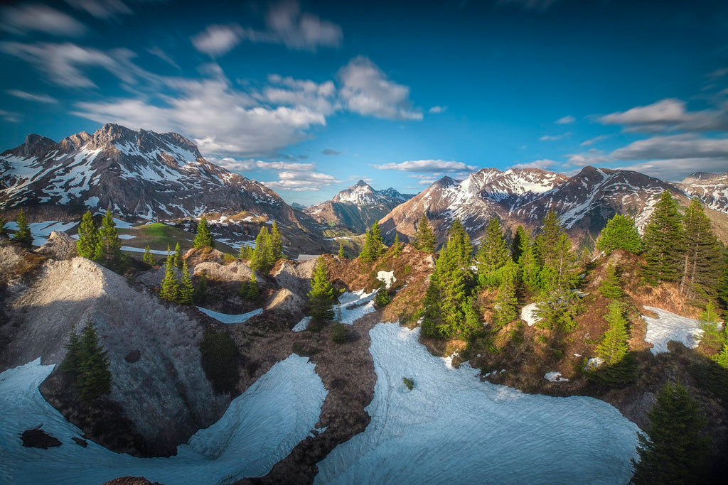 Photo Spring Panorama With the Biberkopf, Lech