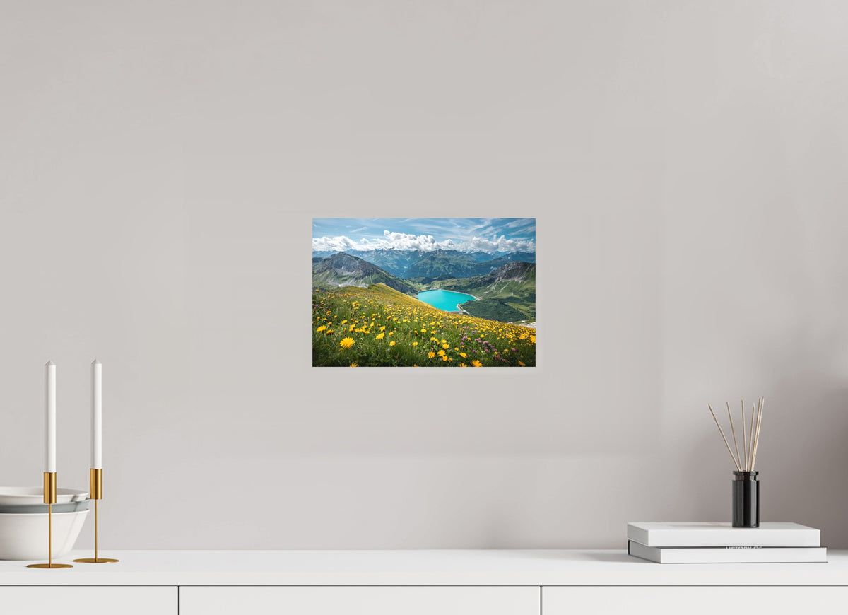 Spullersee Summer Meadow, Lech, 30 x 20 cm, paper print
