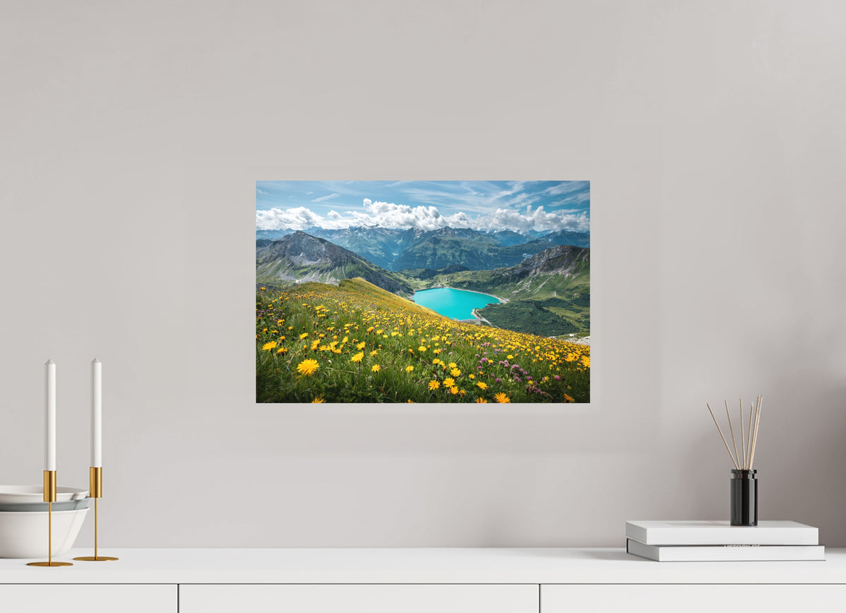 Spullersee Summer Meadow, Lech, 45 x 30 cm, paper print