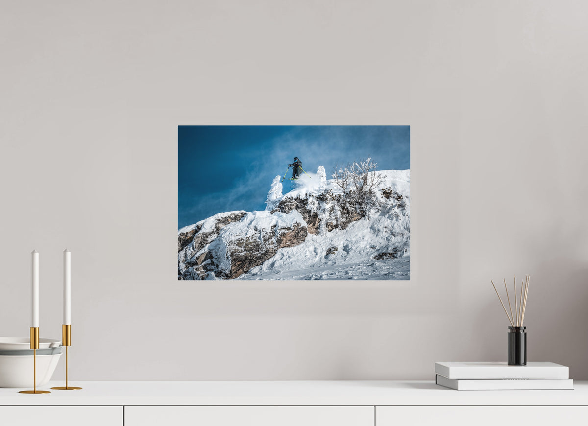 St. Anton Skiing, Arlberg Austria, 45 x 30 cm, paper print