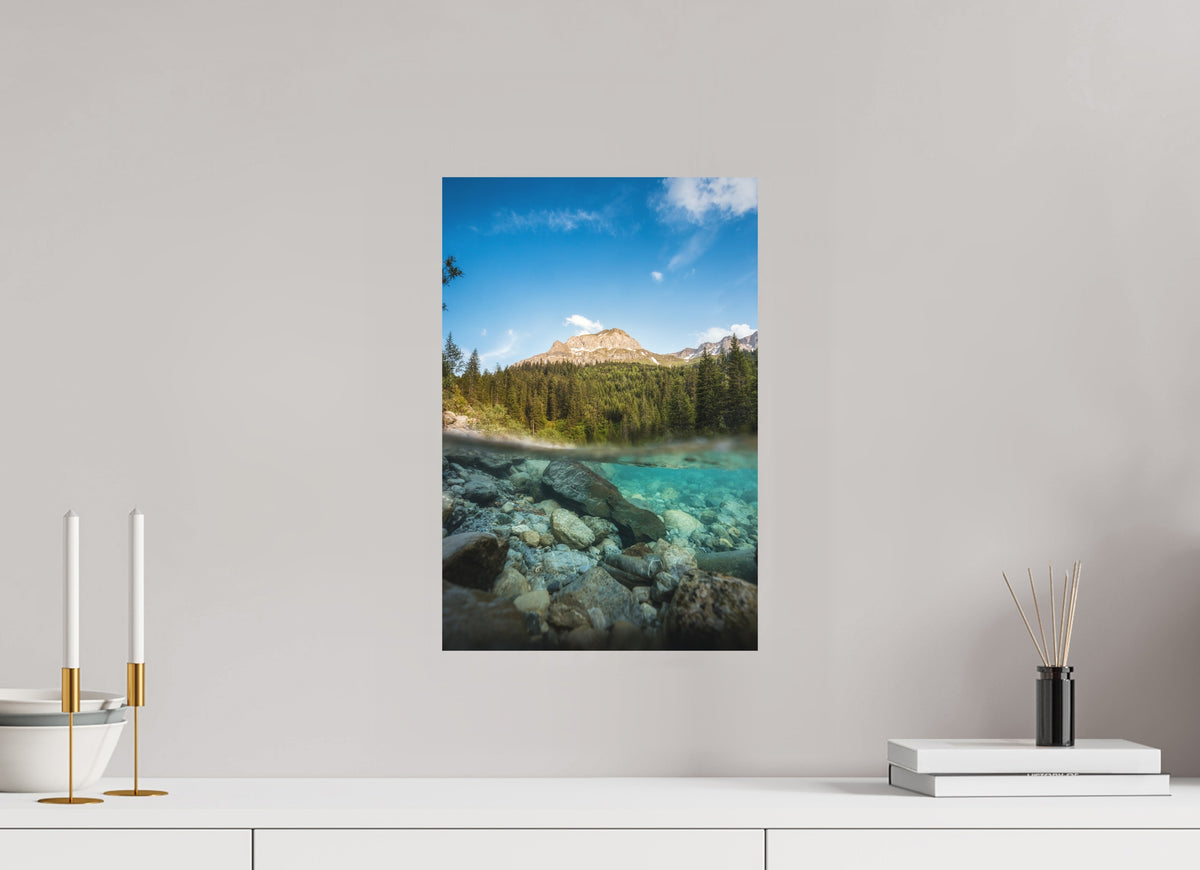 Summer on the Lech River, Arlberg, 30 x 45 cm, paper print