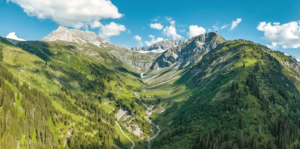 Photo Summer Valley Near Lech, Arlberg