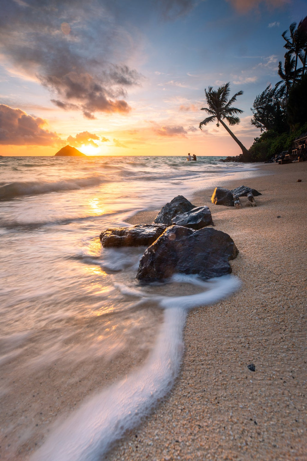 Photo Sunrise Glow at Lanikai Beach, Oahu
