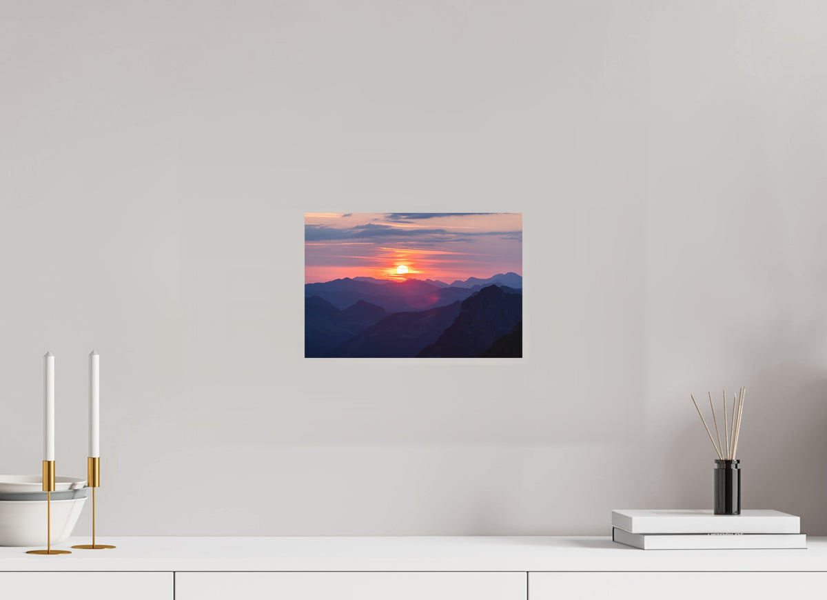 Hohe Matona Sunrise Layers, Alps, 30 x 20 cm, paper print