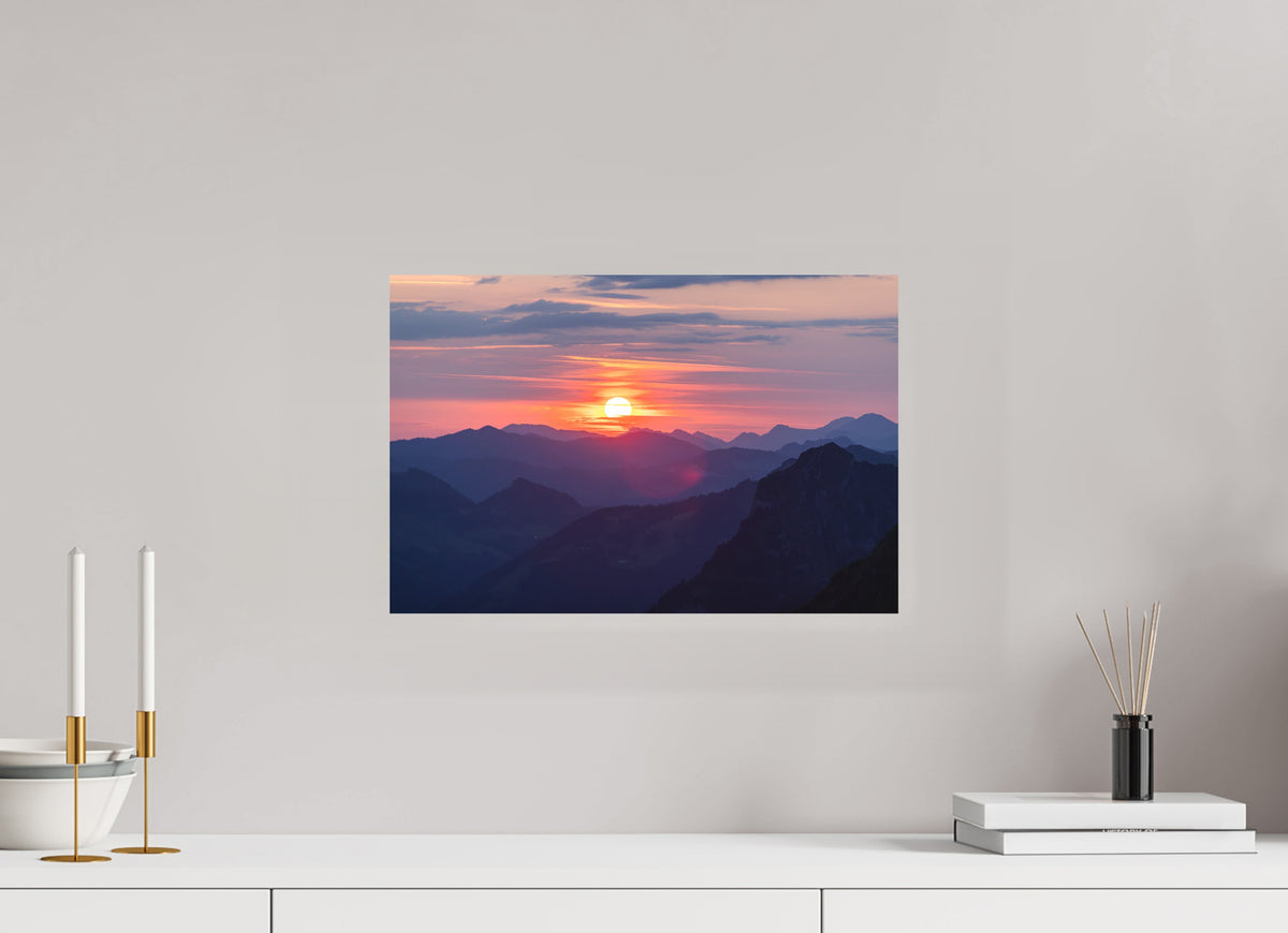 Hohe Matona Sunrise Layers, Alps, 45 x 30 cm, paper print