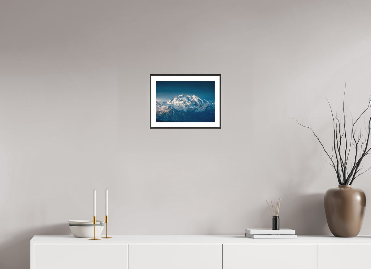 Sunrise at Muttjoechle, Drei Türme View, 30 x 20 cm, framed Schwarz
