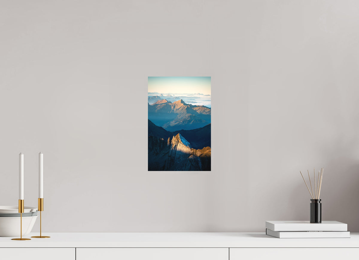 Säntis Peak at Sunrise, Switzerland, 20 x 30 cm, paper print