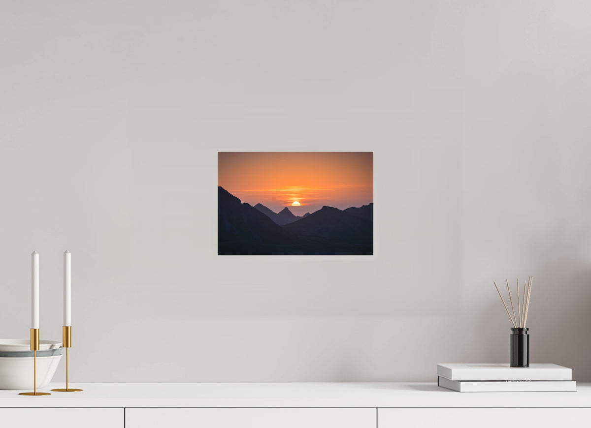 Portlerhorn Sunrise, Vorarlberg, 30 x 20 cm, paper print