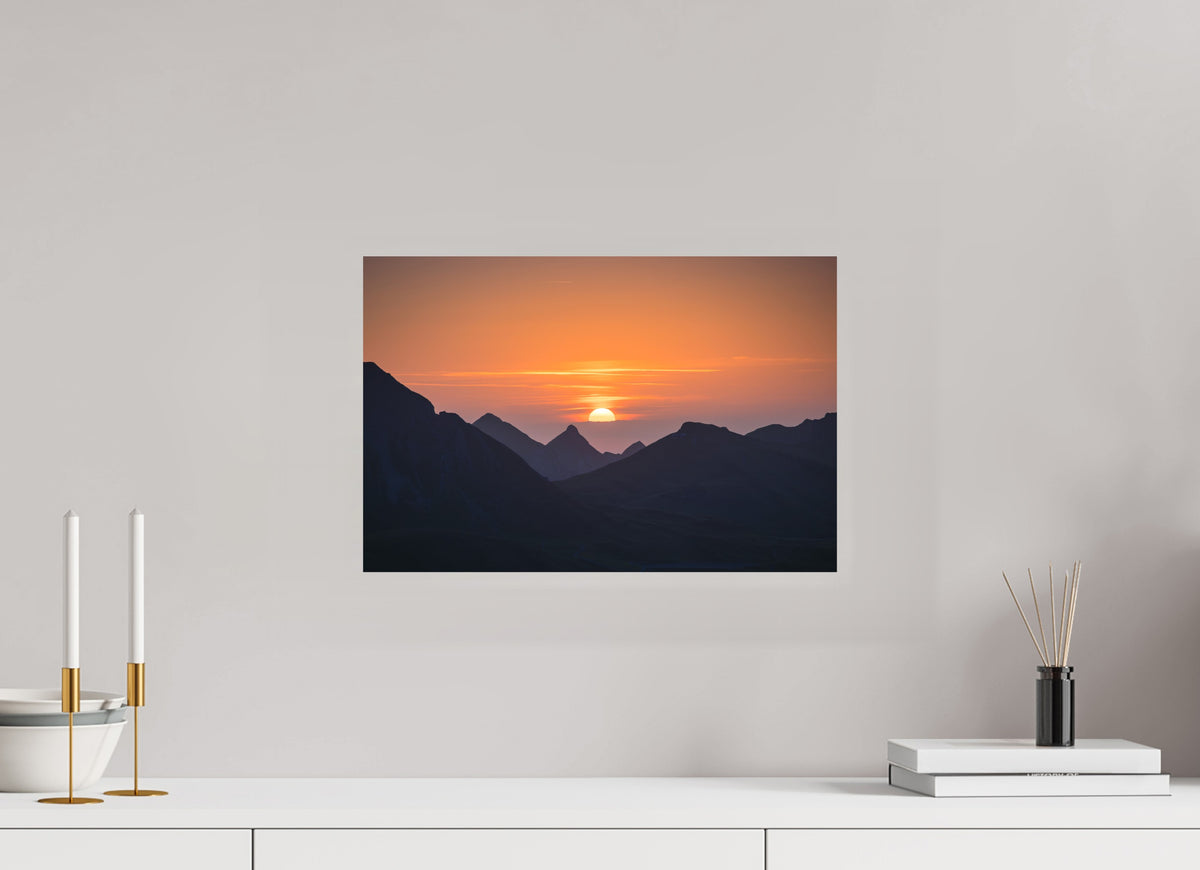 Portlerhorn Sunrise, Vorarlberg, 45 x 30 cm, paper print