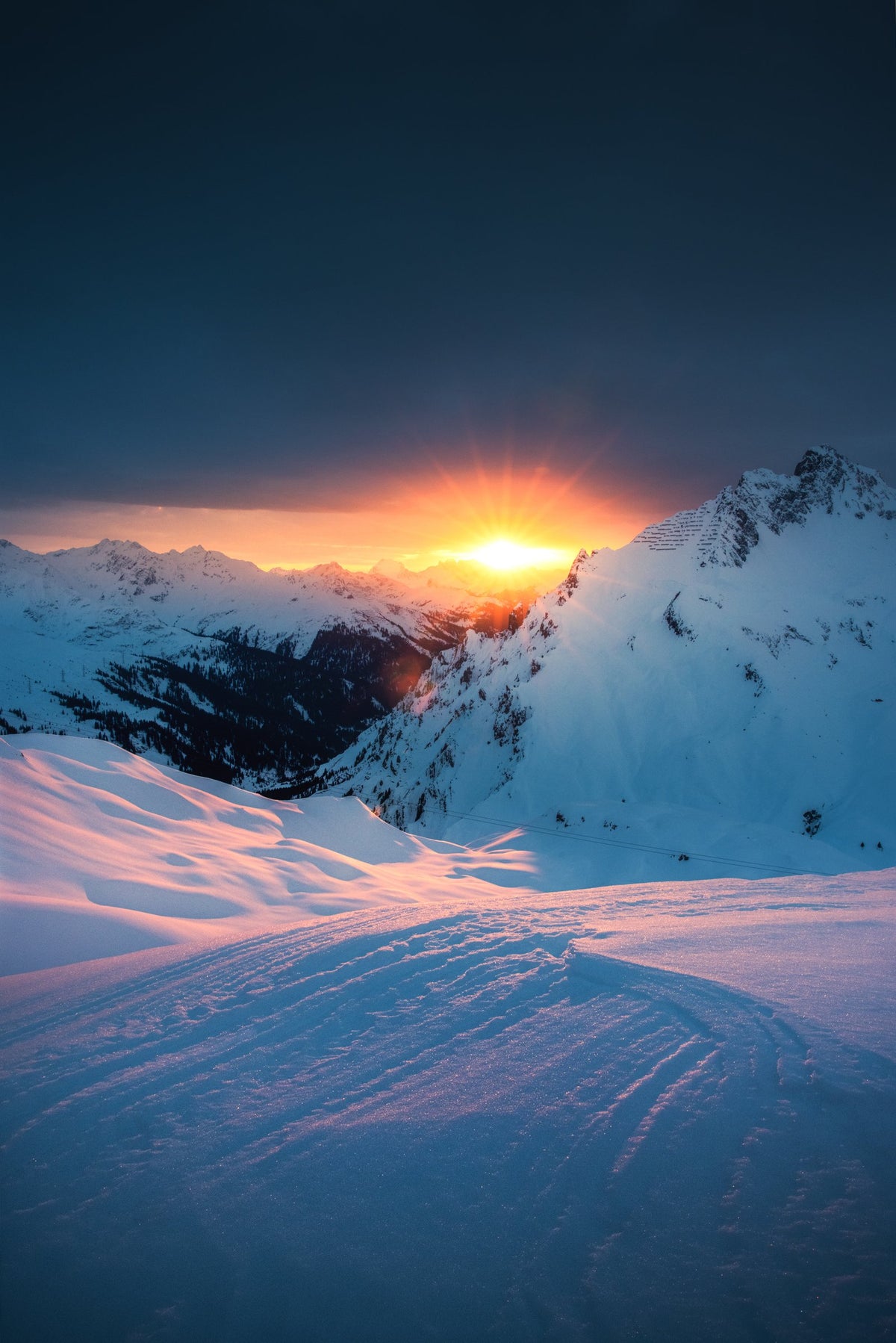Photo Sunset Above Zürs, Arlberg