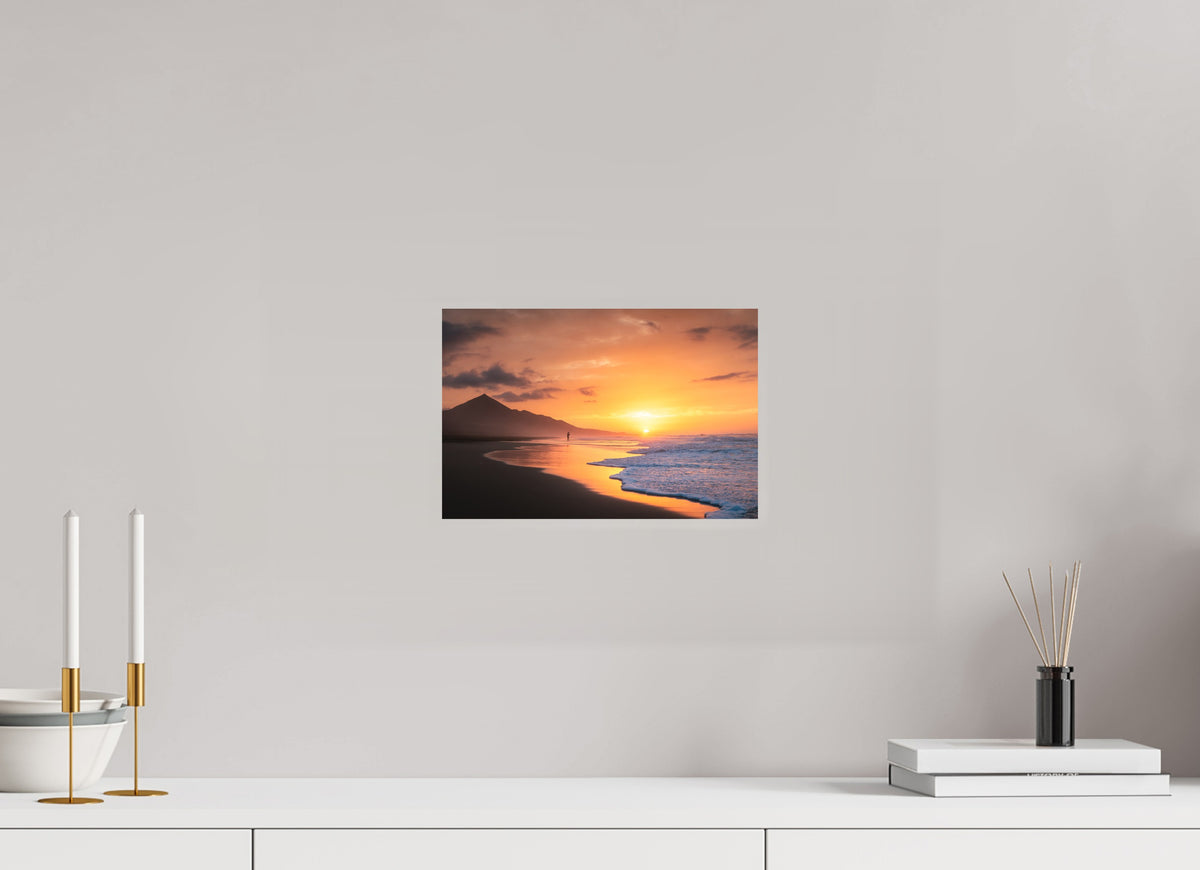 Sunset Angler at Cofete, Fuerteventura, 30 x 20 cm, paper print