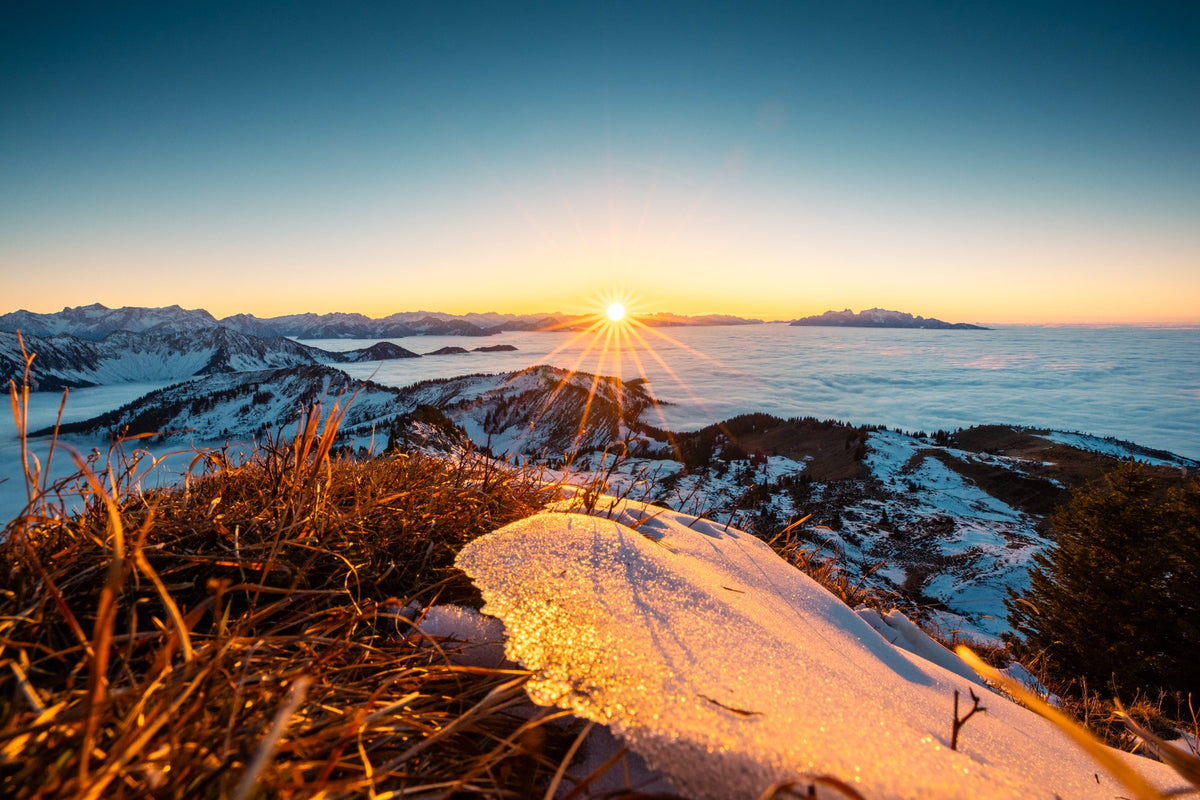 Photo Sunset at the Hohe Matona, Vorarlberg