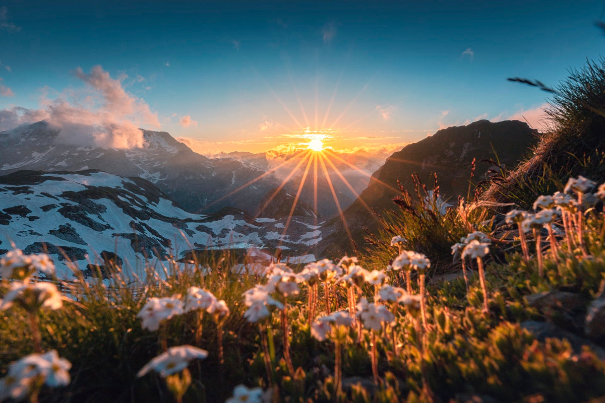 Photo Sunset at the Madloch, Arlberg