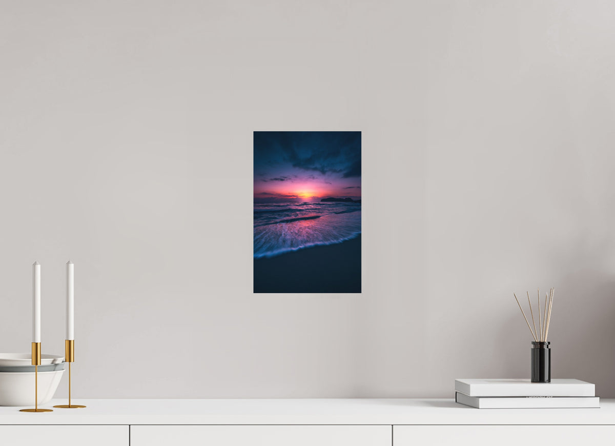 Falassarna Evening, Crete Beach, 20 x 30 cm, paper print