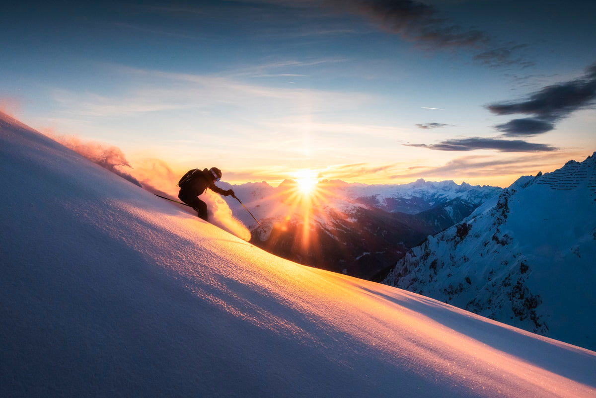 Photo Ski Sunset at Trittkopf, Zürs Arlberg