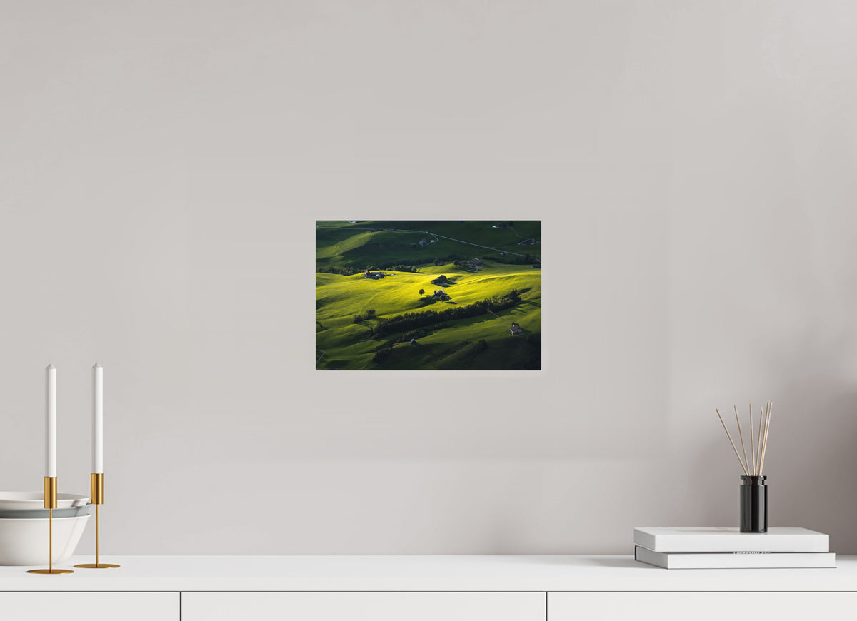 Swiss Farmland at Hoher Kasten, Alpstein, 30 x 20 cm, paper print