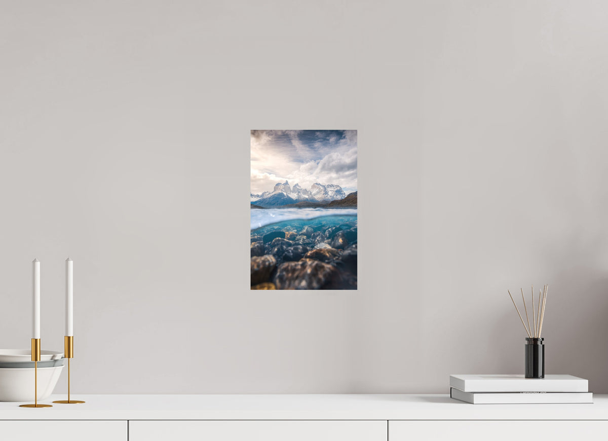 Torres del Paine, Reflection, 20 x 30 cm, paper print