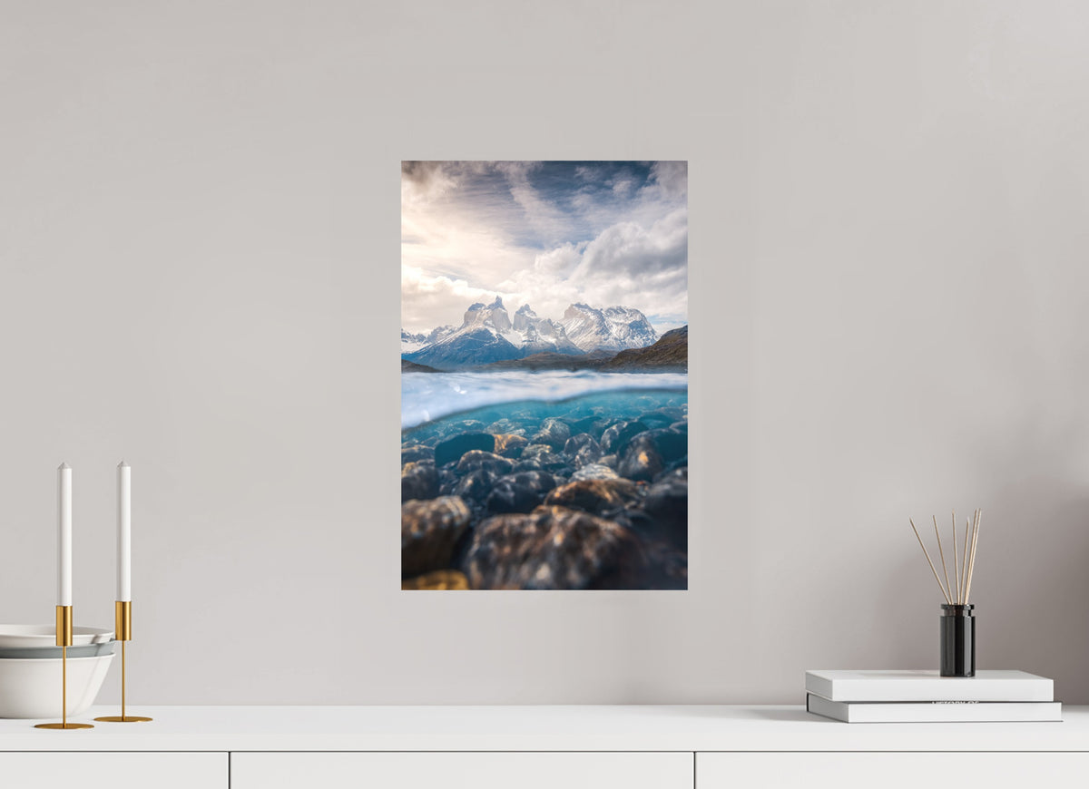Torres del Paine, Reflection, 30 x 45 cm, paper print