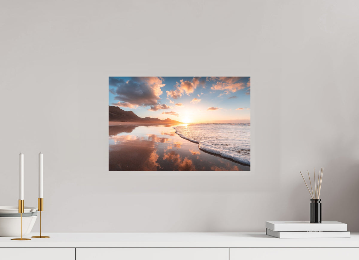 Sunset Reflections, Fuerteventura, 45 x 30 cm, paper print