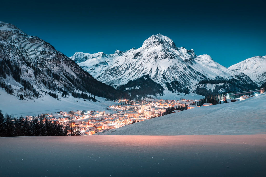 Photo Winter Night in Lech, Arlberg
