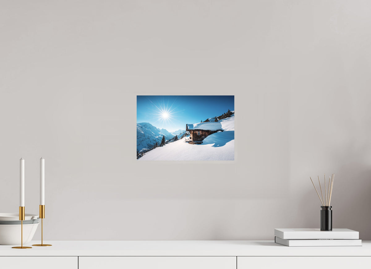 Zug Hütte, Alpine Refuge, Arlberg, 30 x 20 cm, paper print