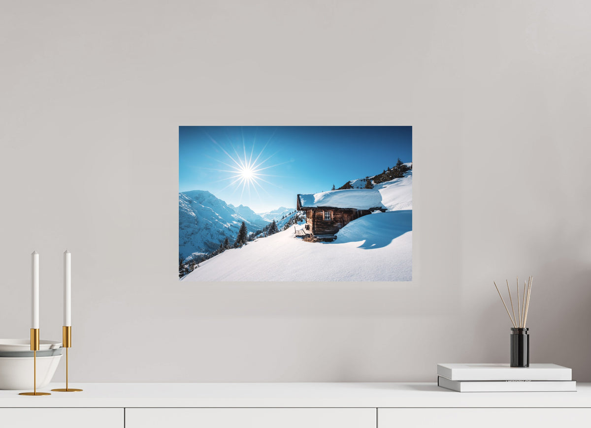 Zug Hütte, Alpine Refuge, Arlberg, 45 x 30 cm, paper print